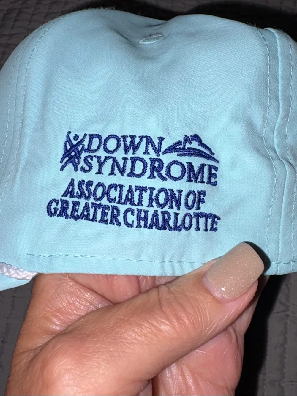 DOWN SYNDROME, ASSOCIATION OF GREATER CHARLOTTE HAT, CAP ONE SIZE FIT ALL EUC